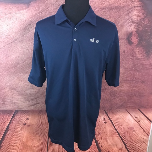 dri fit navy blue polo